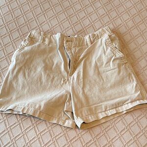 Old Navy Women's Light Beige Cotton Bermuda Shorts